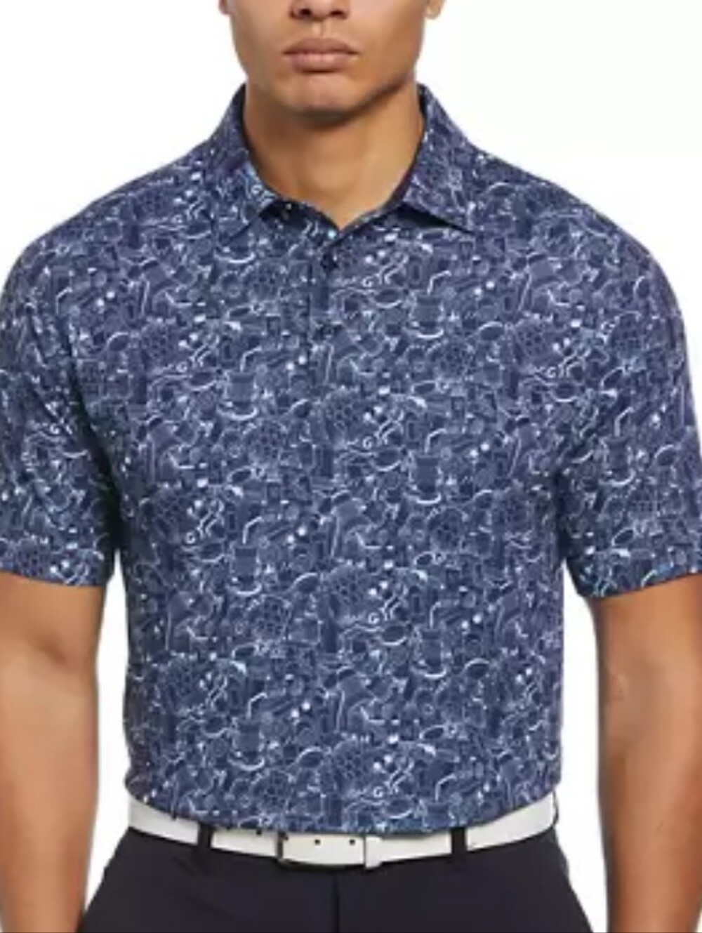Callaway Navy Blue Golf Short Sleeve Polo Shirt Men's Size XL